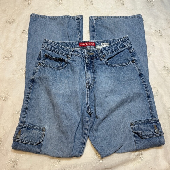 Vintage Y2K Union Bay Washed Cargo Pants – Size 9 / 27 Waist - Picture 1 of 4